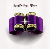 Dog Bow-Puppy Size, Classic, Royal Purple