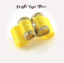 Dog Bow, DL Puppy Size, Lemon Yellow