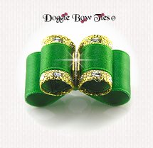Dog Bow-Puppy Size, DL, Classic Kelly Green