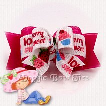 Tiny Ties Dog Bow-Berry Sweet