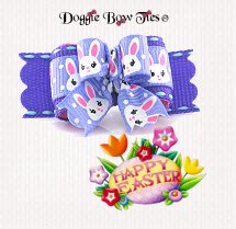 Dog Bow-Tiny Ties, Easter Bunnies, Grappa