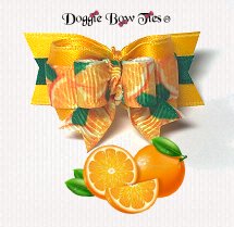Dog Bow-Tiny Ties II, Orange Slices