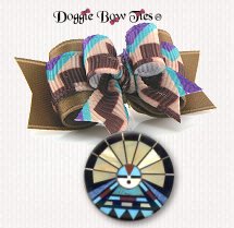 Dog Bows-Tiny Ties, Aztec Graphic