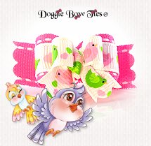 Dog Bow-Tiny Ties, Birdies