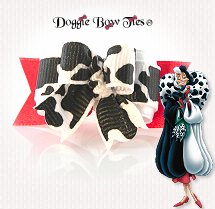 Dog Bow-Tiny Ties, Dalmatians