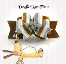 Dog Bow-Tiny Ties, Fort Knox Gold and Silver Bars