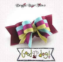 Dog Bow-Tiny Ties, Good Dog Woodrose