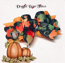 Dog Bow-Tiny Ties Holiday-Fall Harvest