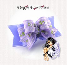 Dog Bow-Tiny Ties, Lavender Charmin