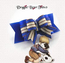 Dog Bow-Tiny Ties, Ultra Blue, Puppy Love
