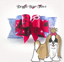 Dog Bow-Tiny Ties, Red Bandana