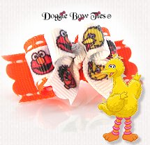 Dog Bow-Tiny Ties, Sesame Street