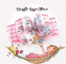 Dog Bow-Tiny Ties, Pink Sweetie