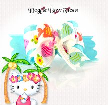 Dog Bow-Tiny Ties Tropical Paradise